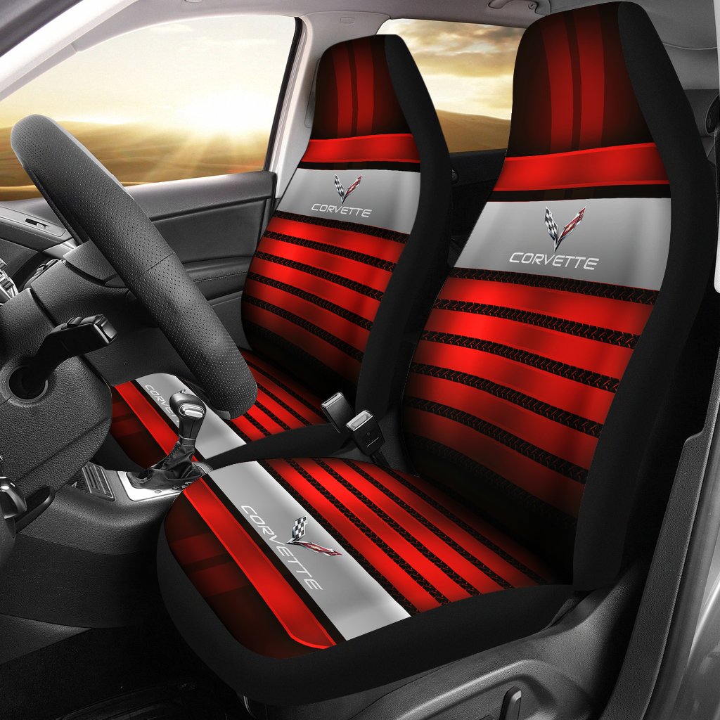 2 Front Corvette C7 Seat Covers With Free Shipping