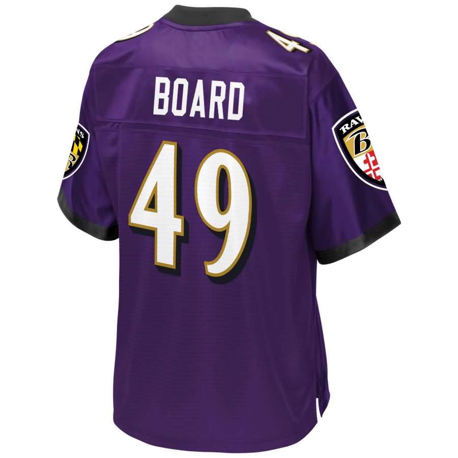 Chris Board Baltimore Ravens NFL Pro Line Youth Player Jersey – Purple