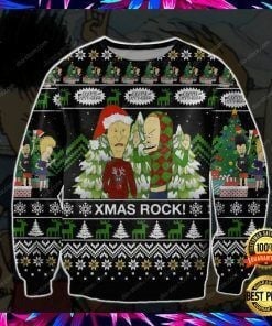 Beavis And Butt Ugly Christmas Sweater, All Over Print Sweatshirt