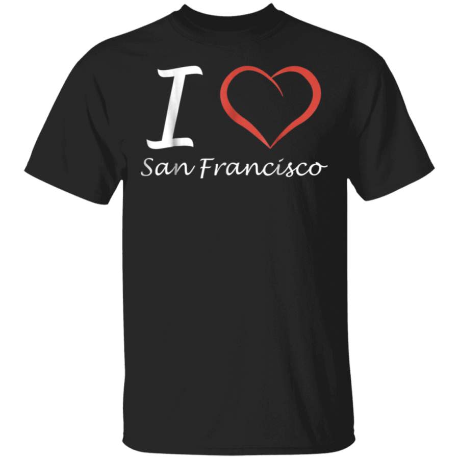 I love San Francisco Tshirt Tee Tees T Shirt Tshirt