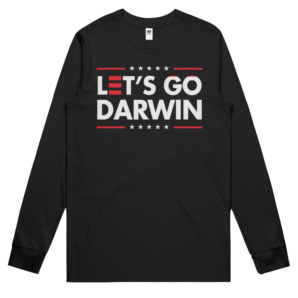 Funny Let’S Go Darwin Shirt Charles Darwin Quote Long Sleeve T Shirts