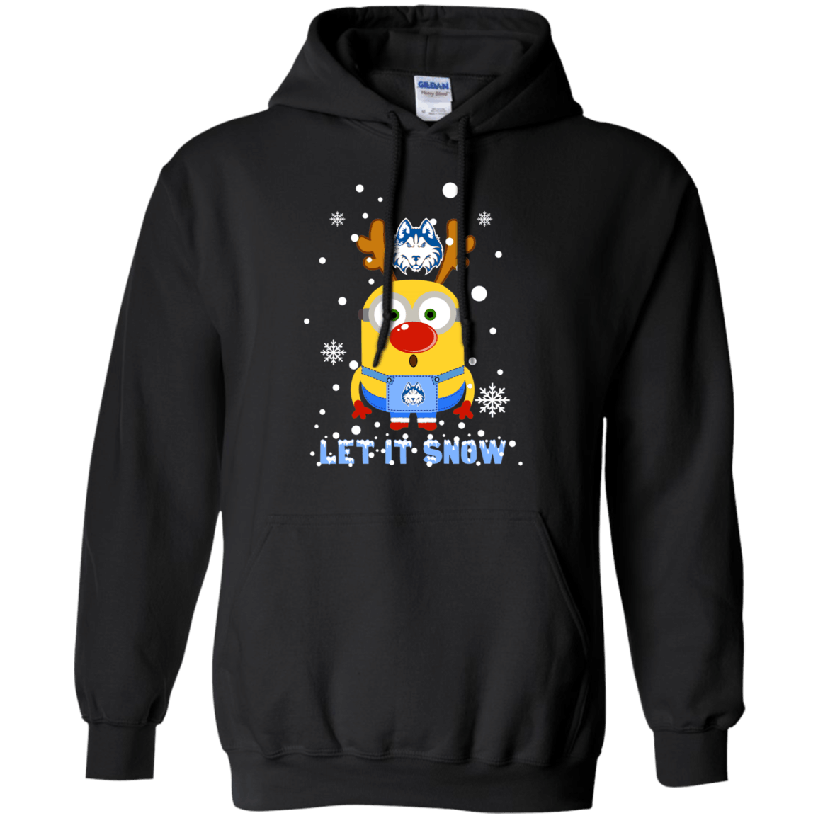 Buy Minion Houston Baptist Huskies Ugly Christmas Sweaters Let It Snow Hoodie