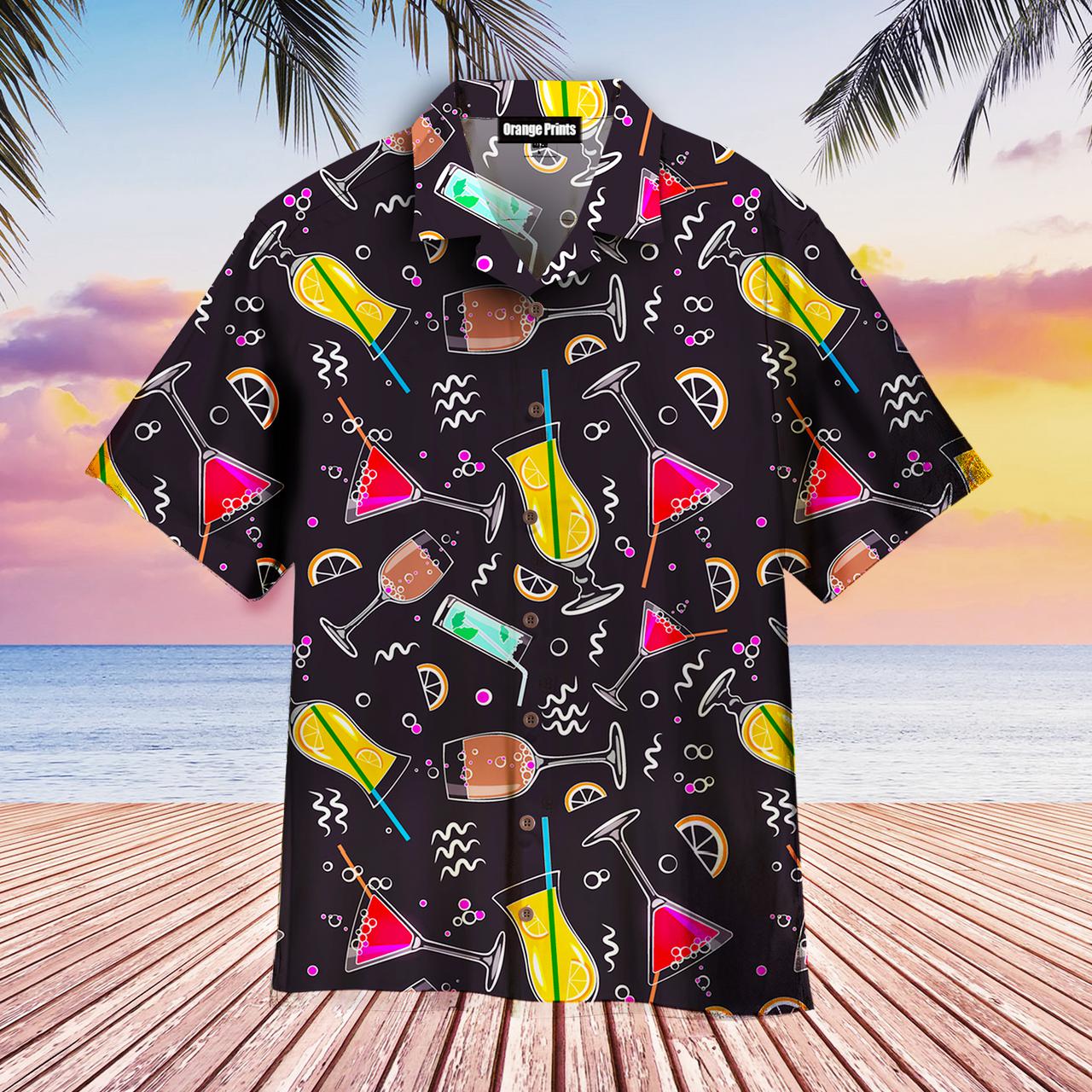 Classic Tropical Cocktails Hawaiian Shirt | Hw1867