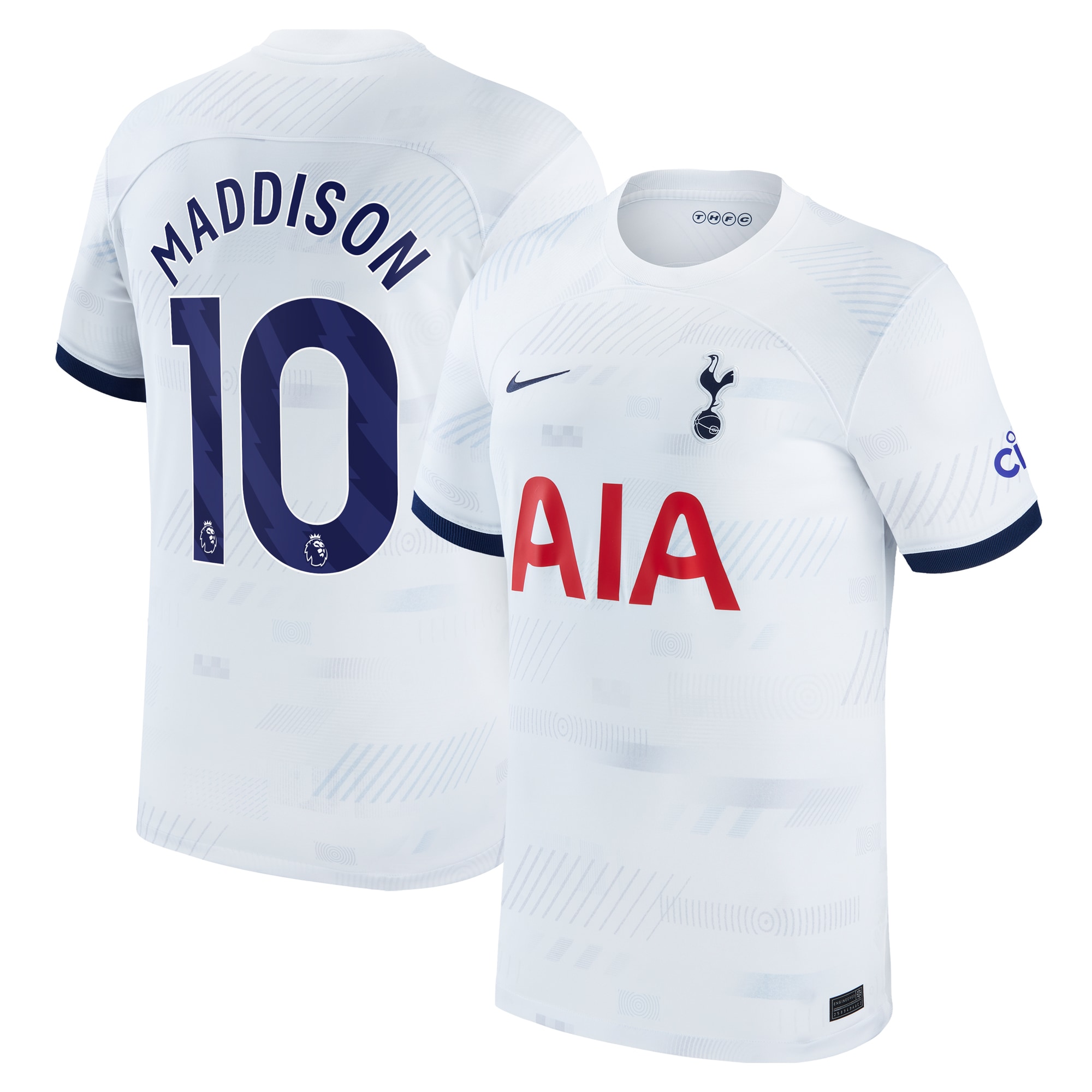 James Maddison Tottenham Hotspur 2023/24 Home Stadium Replica Player Jersey – White