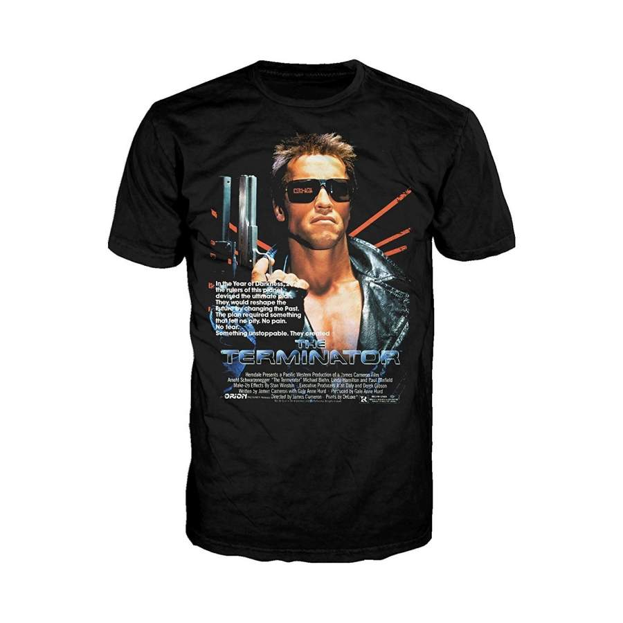 Men’s Fashion Summer T-shirts Terminator Movie Poster Cotton T Shirt Men’s Punk T-Shirt