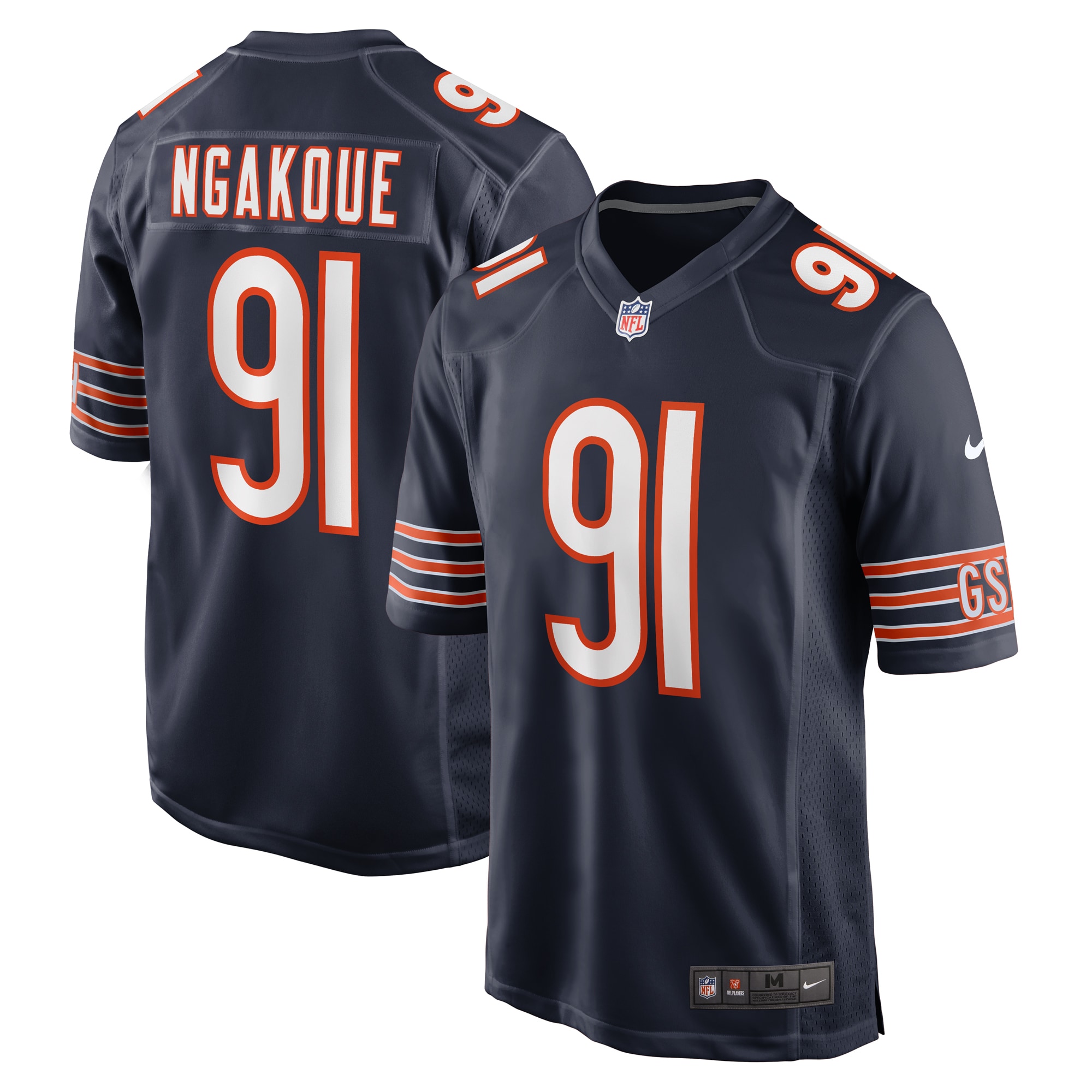 Men’s Chicago Bears Yannick Ngakoue  Navy Team Game Jersey