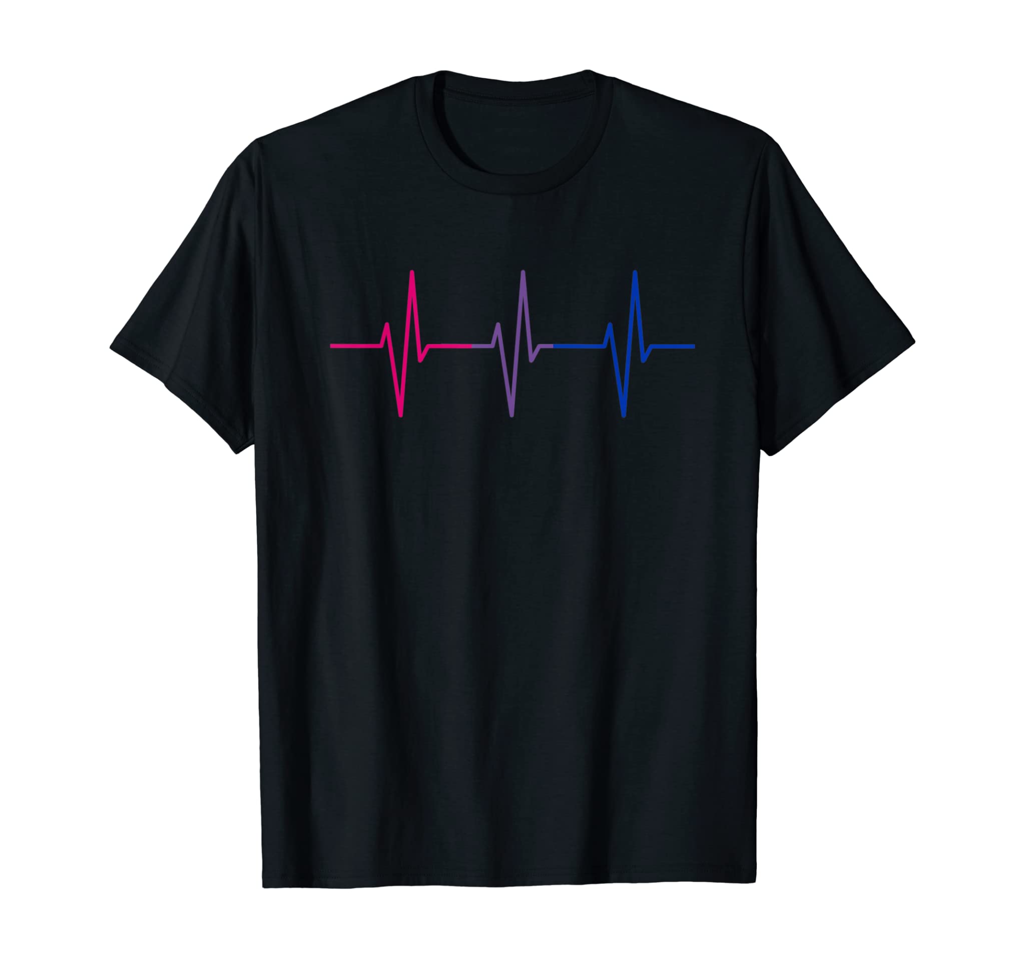 Bi Pride Lgbt Bisexual Heartbeat T-Shirt