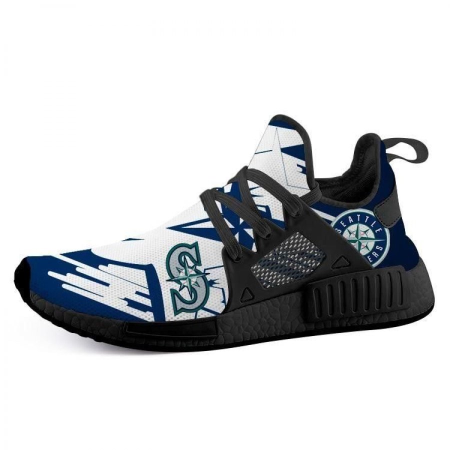 TeeDCMA Seattle Mariners NMD XR1 Lightweight Sneakers, Seattle Mariners Running Shoes