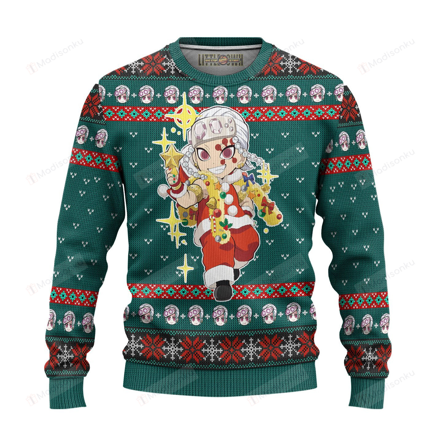 Tengen Uzui Demon Slayer For Unisex Ugly Christmas Sweater, All Over Print Sweatshirt