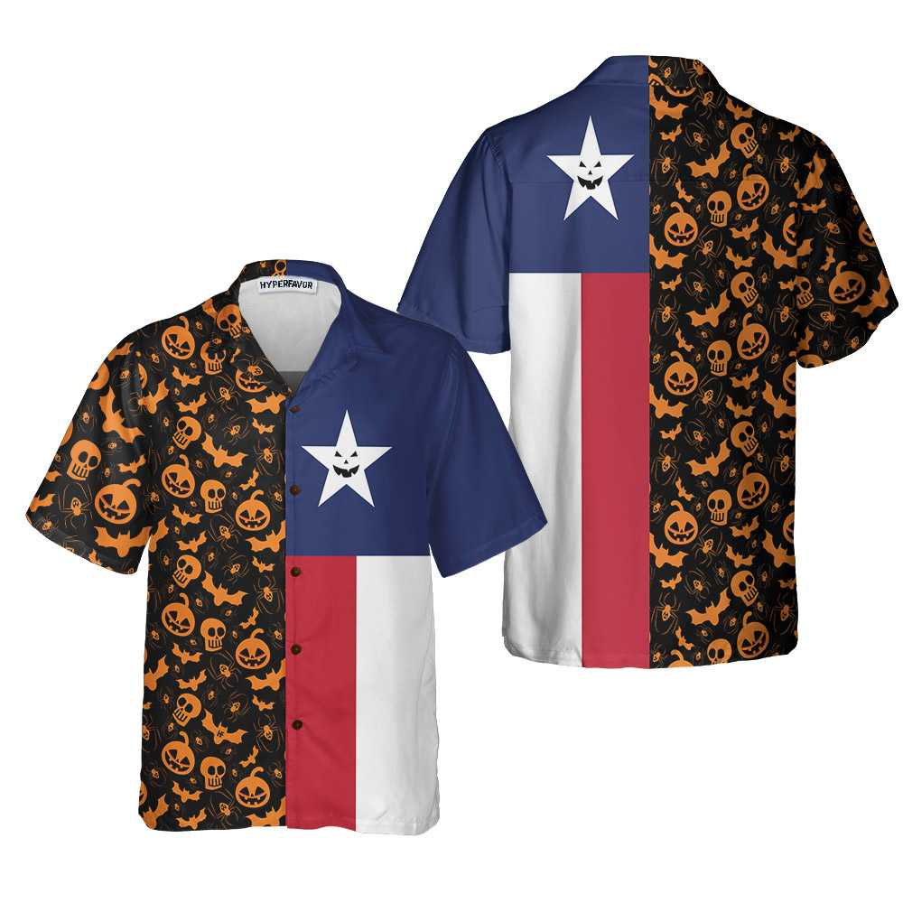 Halloween Texas Flag Hawaii Funny Shirt For Best Gift Texans Ha19316