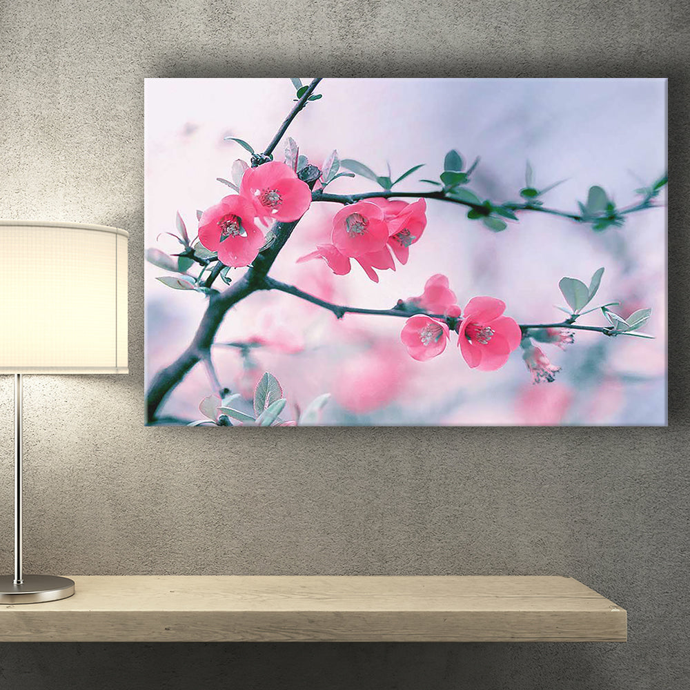 Purple Spring Blooming Flower Canvas Print – Canvas Painting, Canvas Art, Wall Art, Wall Decor