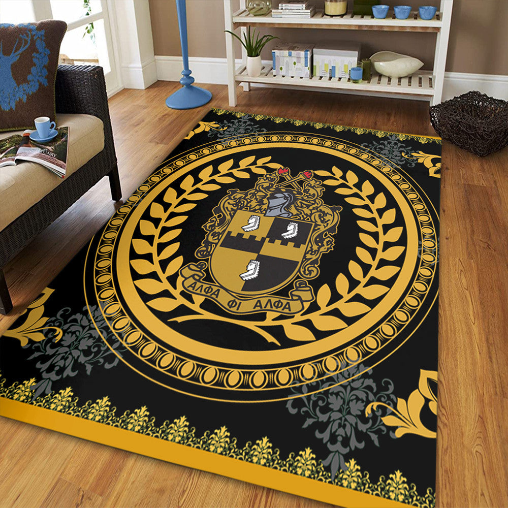 Fraternity Area Rug – Floral Circle Alpha Phi Alpha Area Rug