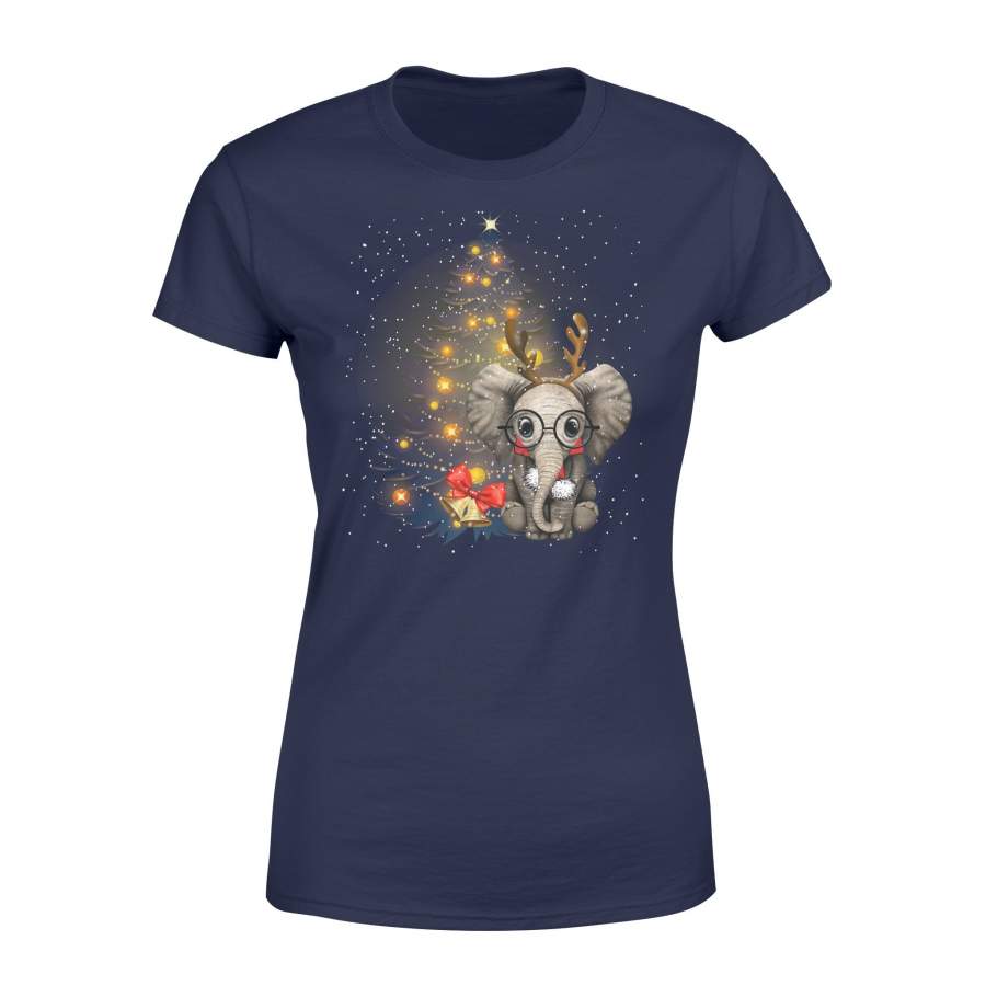 Baby Elephant – Christmas – Standard Women’s T-shirt