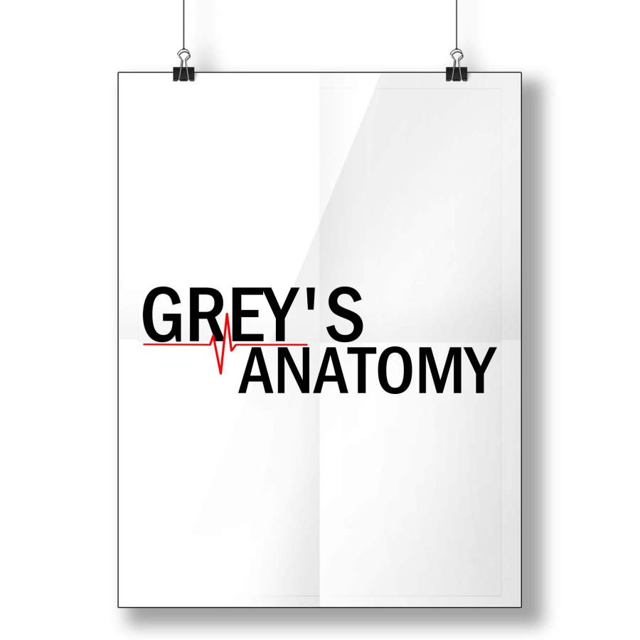 Greys Anatomy Tittle Poster – MD – Home Decor Styles