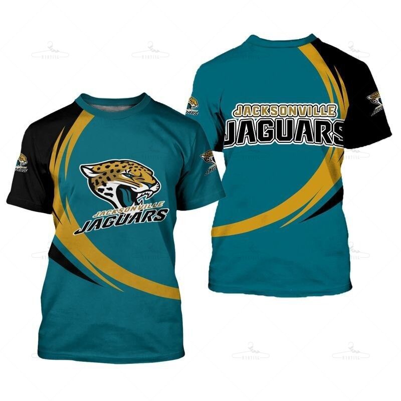 Jacksonville Jaguars T-Shirt Curve Style Gift For Men