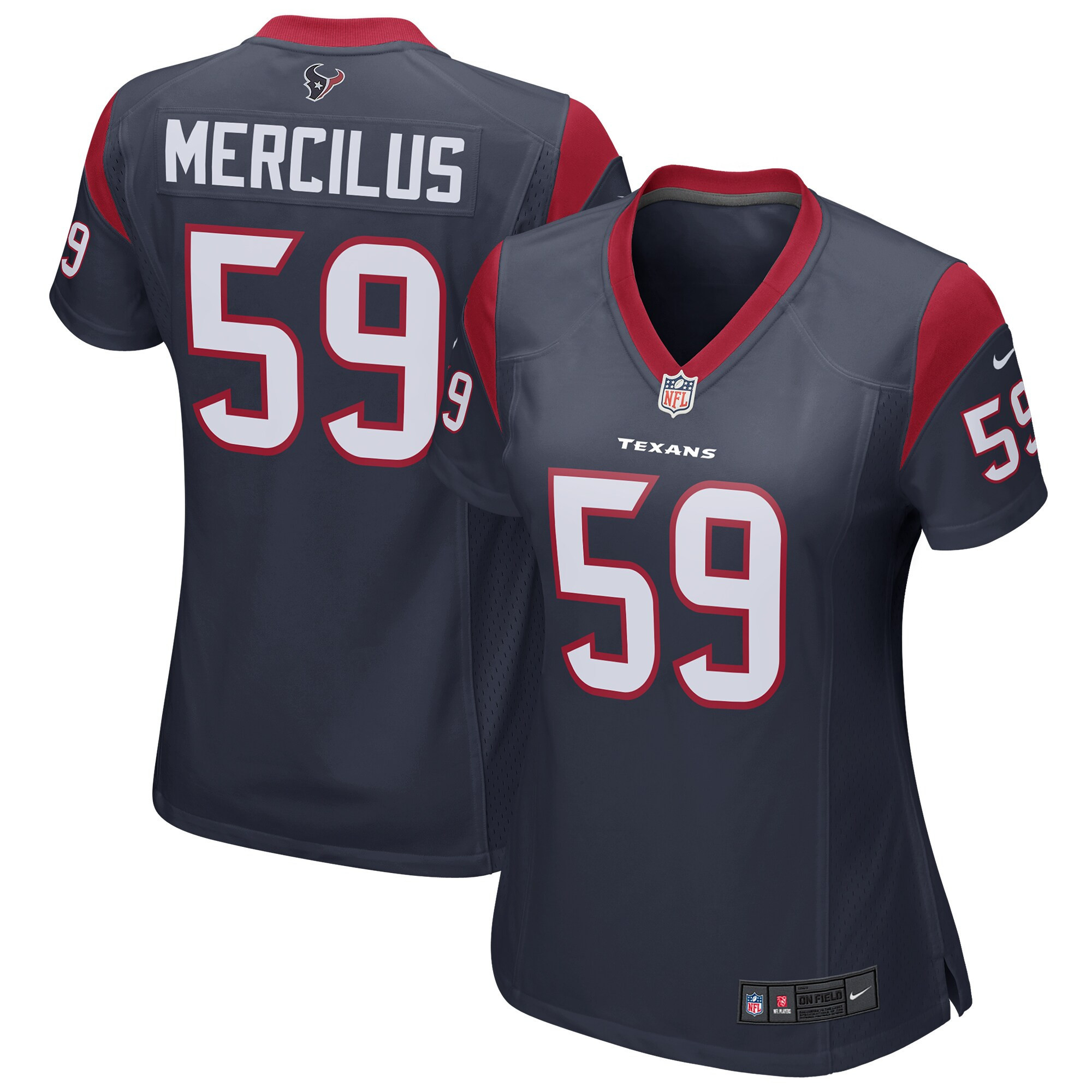 Whitney Mercilus Houston Texans Womens Game Jersey – Navy NFL