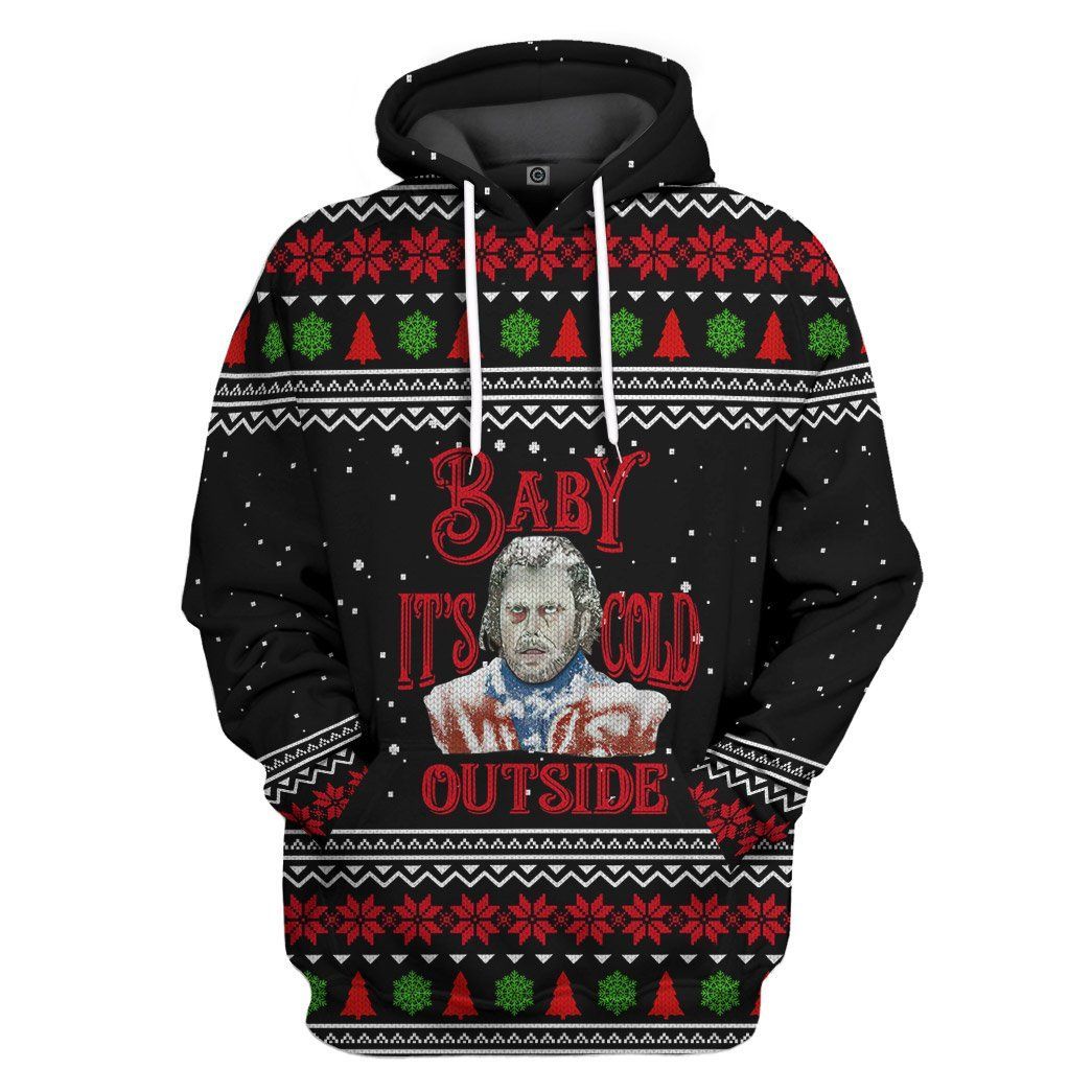 3D The Shining Baby It’S Cold Outside Ugly Christmas Sweater Custom Tshirt Hoodie Apparel