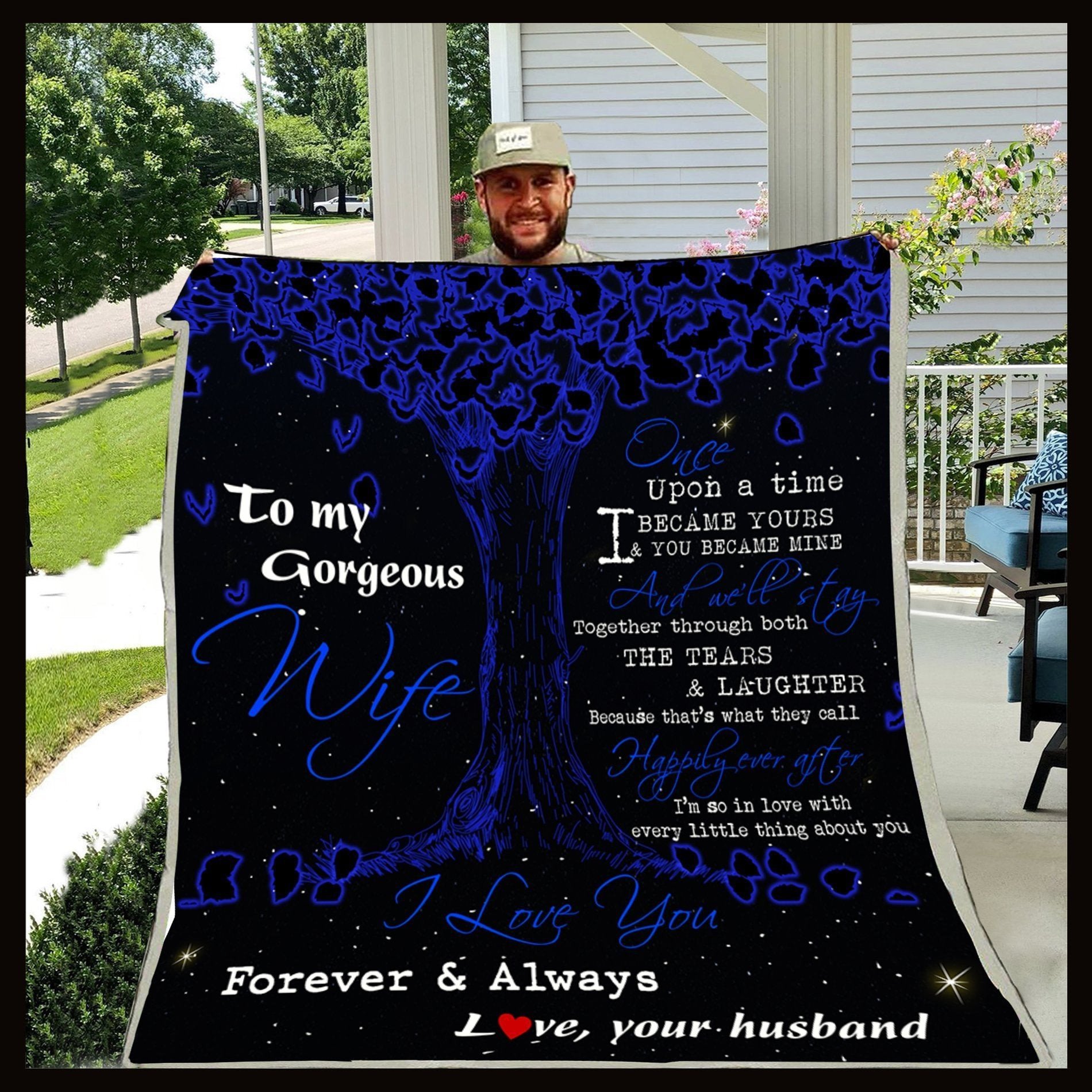 I’M In Love With Every Little Thing About You Family Blanket Christmas Gift For Wife