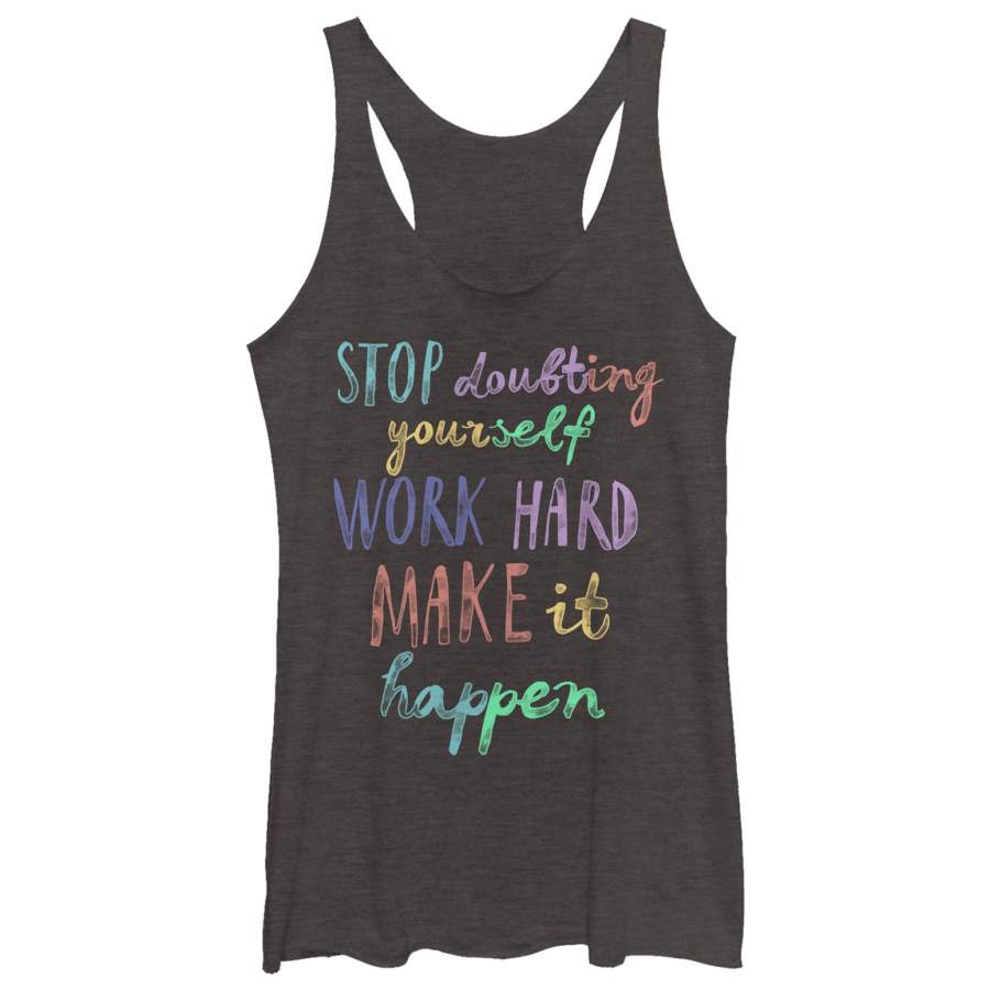 CHIN UP Women’s Make It Happen  Racerback Tank