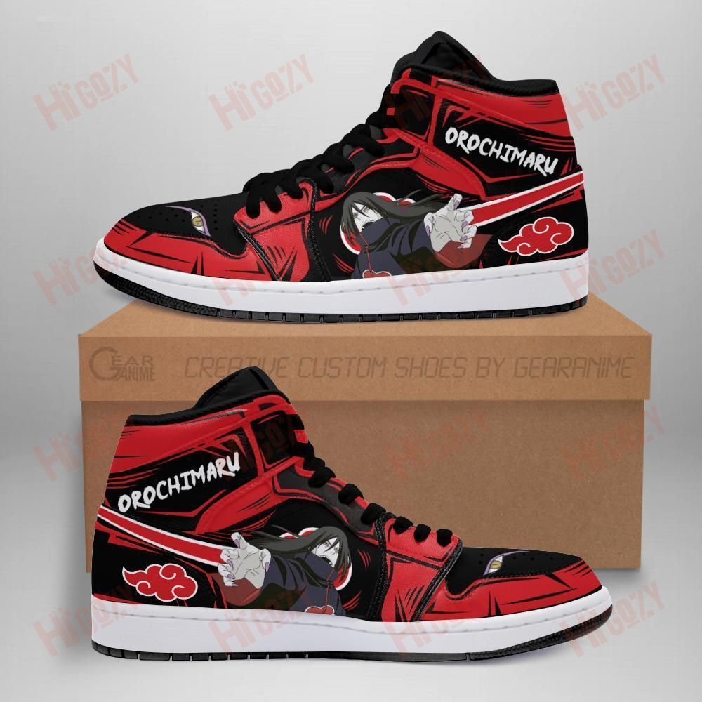 Akatsuki Orochimaru Sneakers Custom Anime Naruto Shoes Fan Gifts