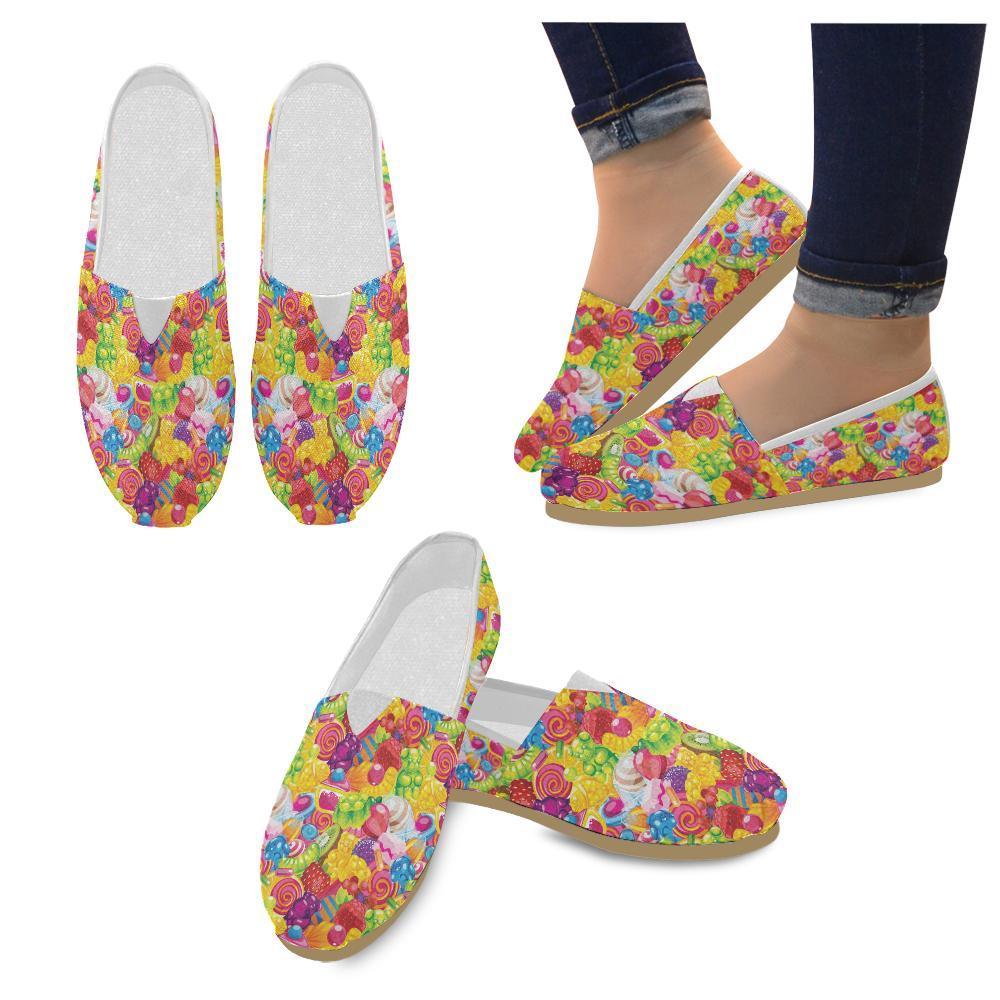 Candy Pattern Print Design Ca01 Women Casual Shoes