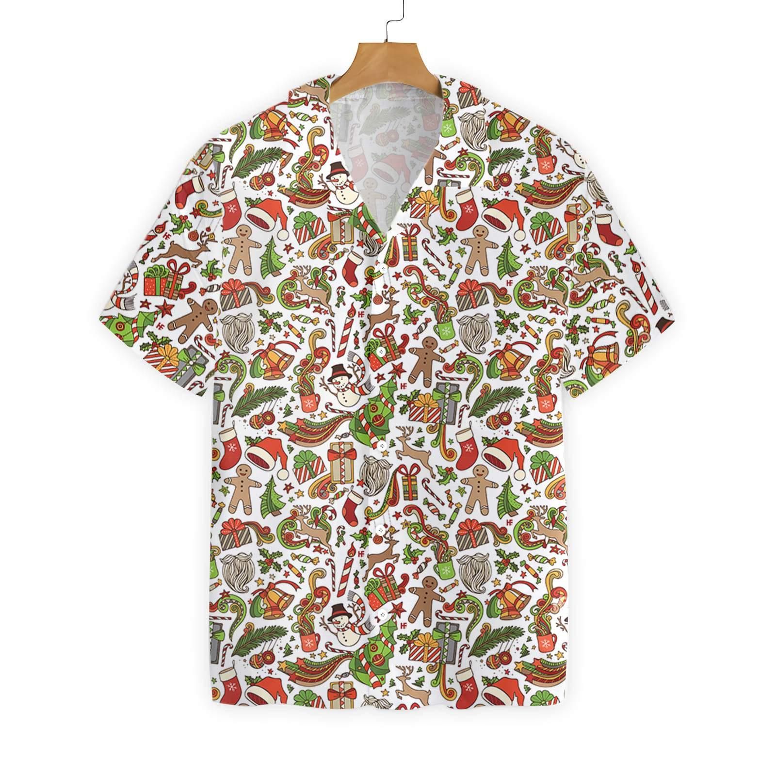 Merry Christmas Pattern 6 2610 Hawaii Shirt Ha91025