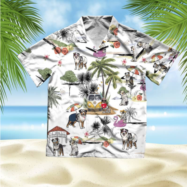 Australian Shepherd All Over Printed Hawaiian Shirt Ha106151