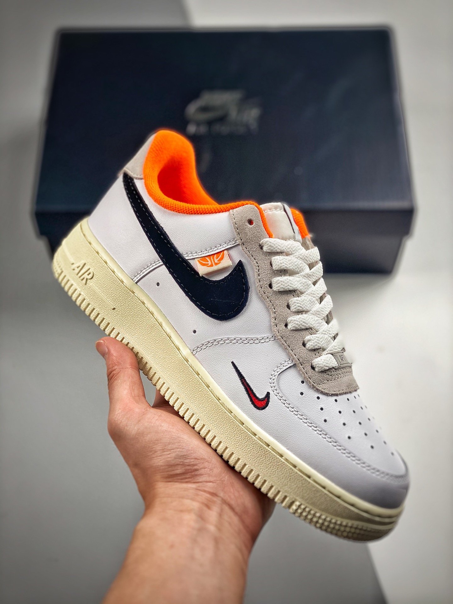 Nike Air Force 1 Low Hoops White Orange DX3357-100 5340301