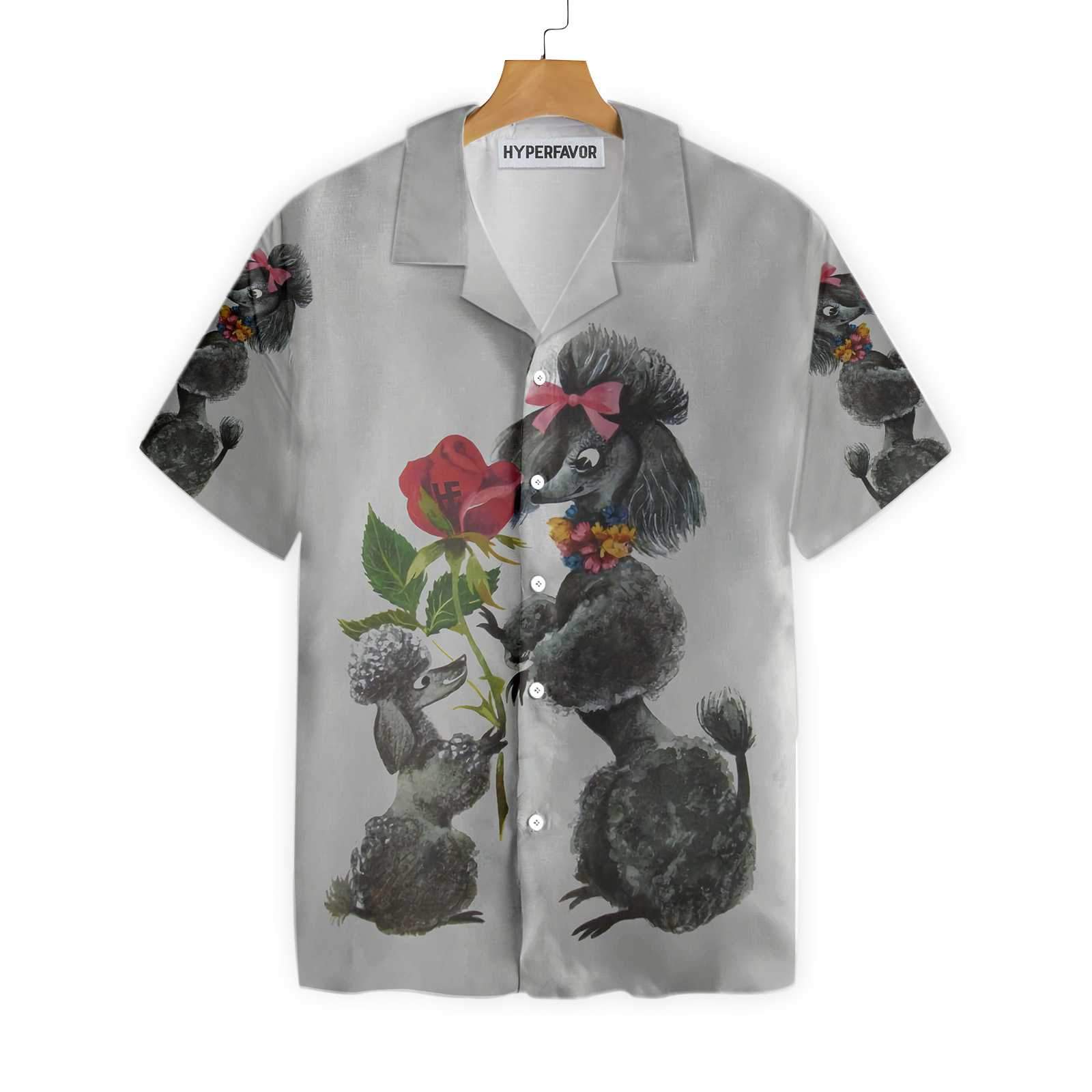 Sweet Poodles With Flower Hawaii Shirt Ha98959