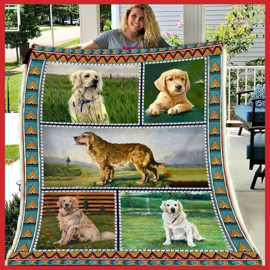 Blanket Gift For  Golden Retriever Lovers