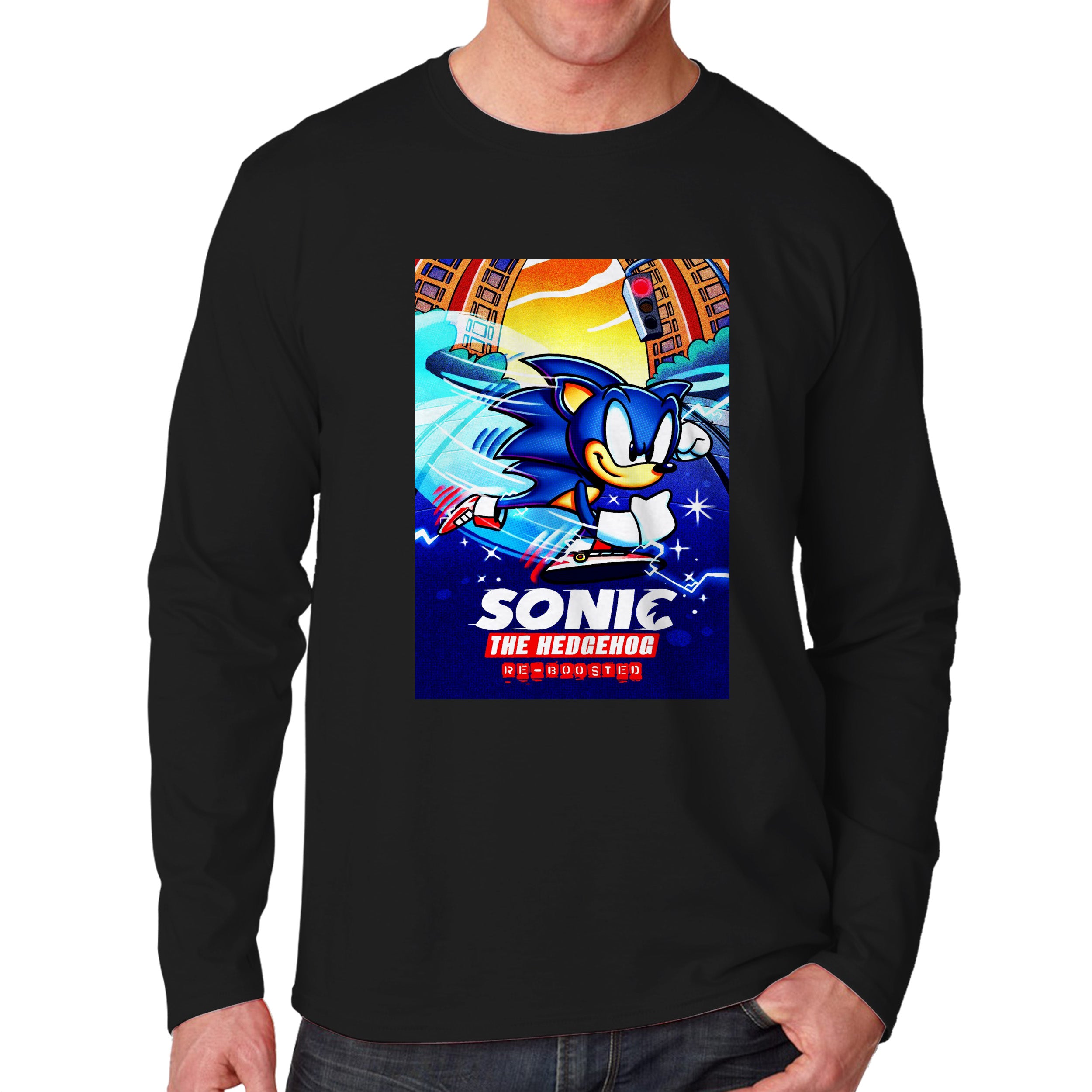 Sonic The Hedgehog Movie Unisex Long Sleeve T-Shirt Tee