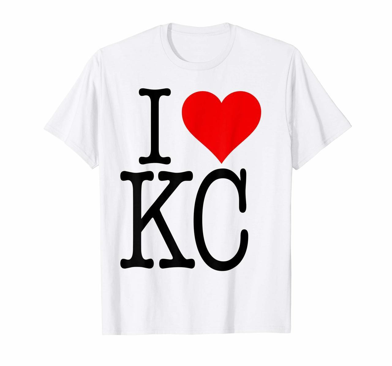 Cool I Love Kc Kansas City Novelty T-Shirt