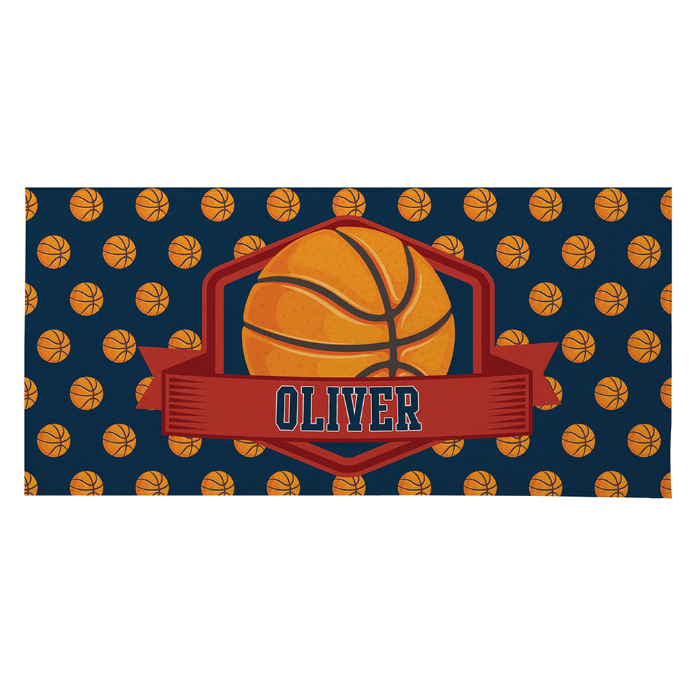 Personalized Kid Lovely Sport Beach Towel In Summer, Basketball Baseball Football Soccer Kid Towel