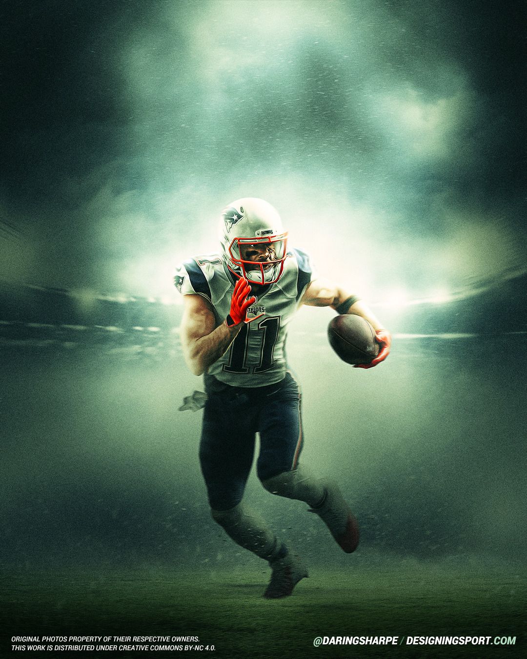 Julian Edelman #11 New England Patriotsposter For Fans poster canvas