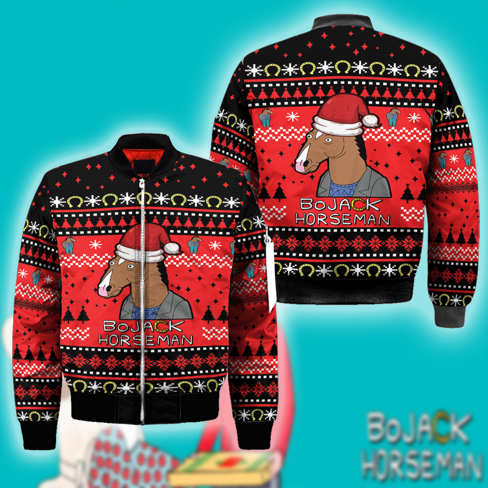 Bojack Horseman Ugly Christmas Sweatshirt Hoodie All Over Printed Pf279