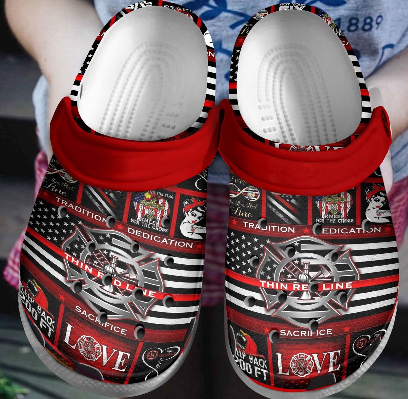 Firefighter 3D Personalized Clog, Custom Name, Text, Color, Number Fashion Style For Women, Men, Kid, Print 3D