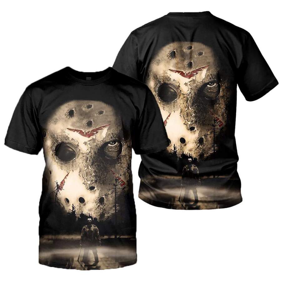 3D All Over Printed Jason Voorhees Friday The 13th Clothes 07