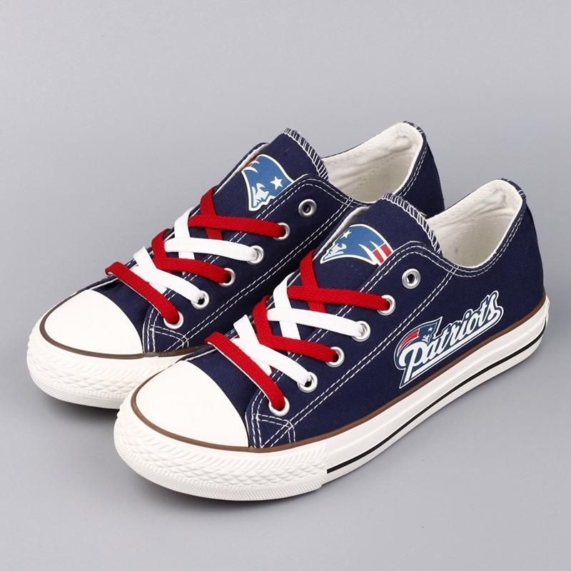 New England Patriots Custom Shoes Low Top Canvas Shoessport