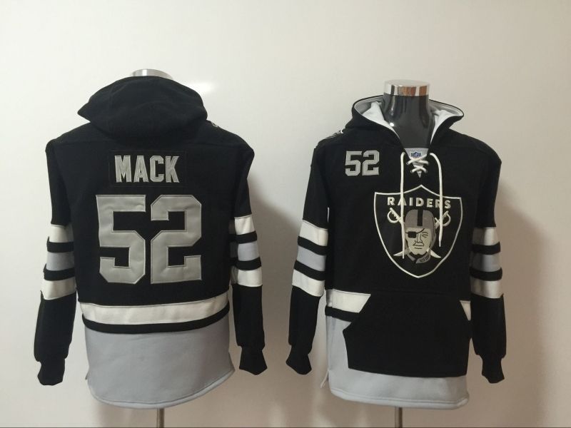 Chicago Bears Khalil Mack #52 NFL 2020 Black Hoodie Jersey