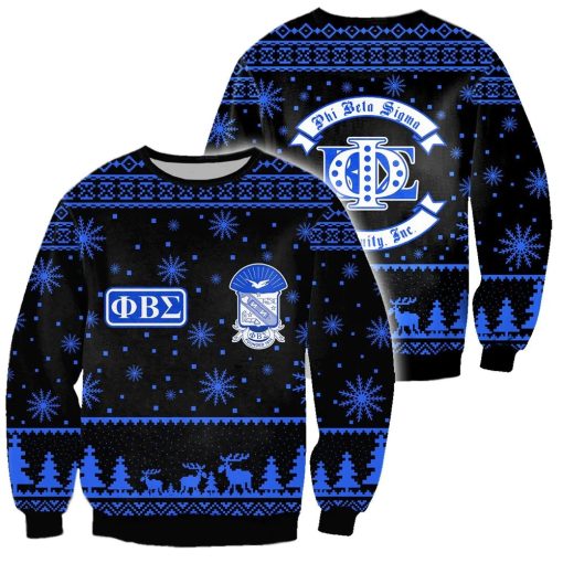 Phi Beta Sigma Ugly 3D Sweatshirt Christmas Gift Funny Family