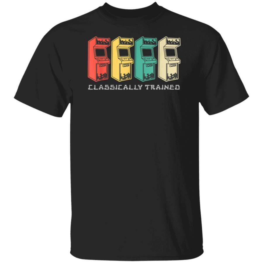 Classically Trained Gamer Vintage Retro Gaming Arcade 80s  T-Shirt