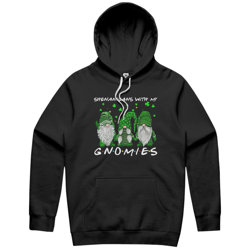 Shenanigans With My Gnomies St Patrick’S Day Gnome Shamrock Hoodie