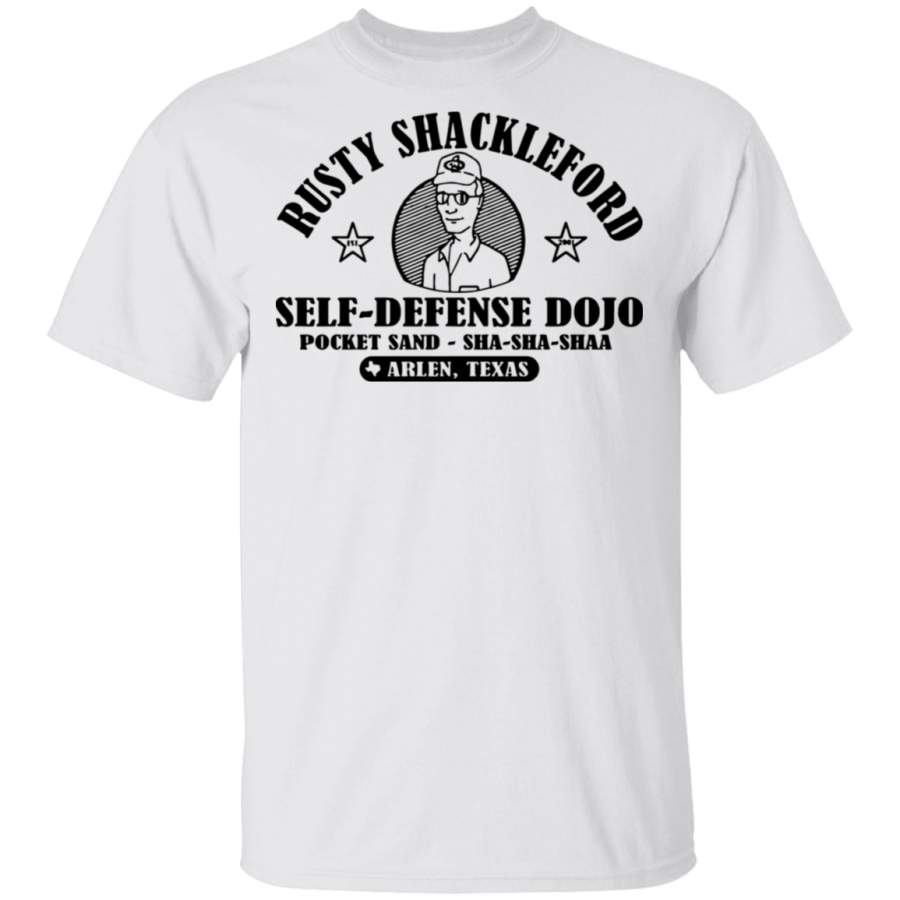 Rusty Shackleford Self-Fefense Dojo Pocket Sand Sha-Sha-Shaa Shirt