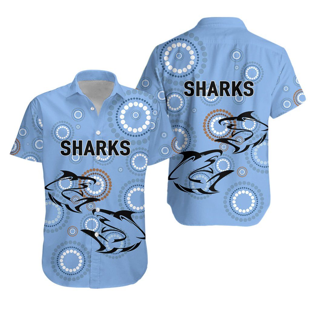 Cronulla Hawaiian Aloha Shirts Sharks Unique Indigenous K8