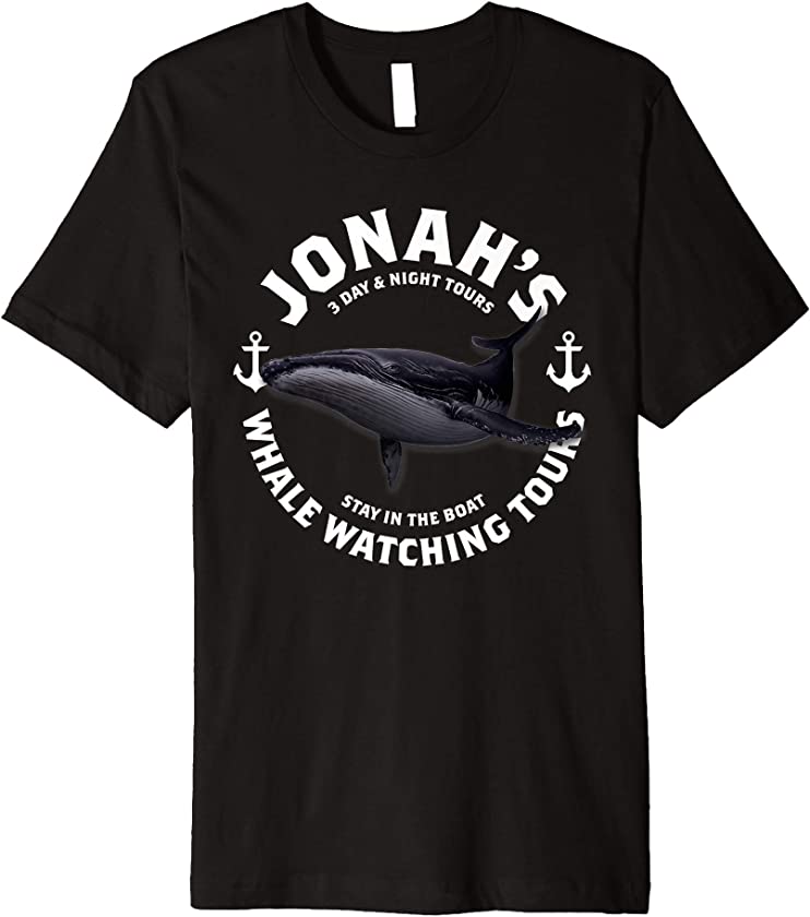 Jonah’s Whale Watching Tours Funny Cute Christian Pun Tee Premium T-Shirt