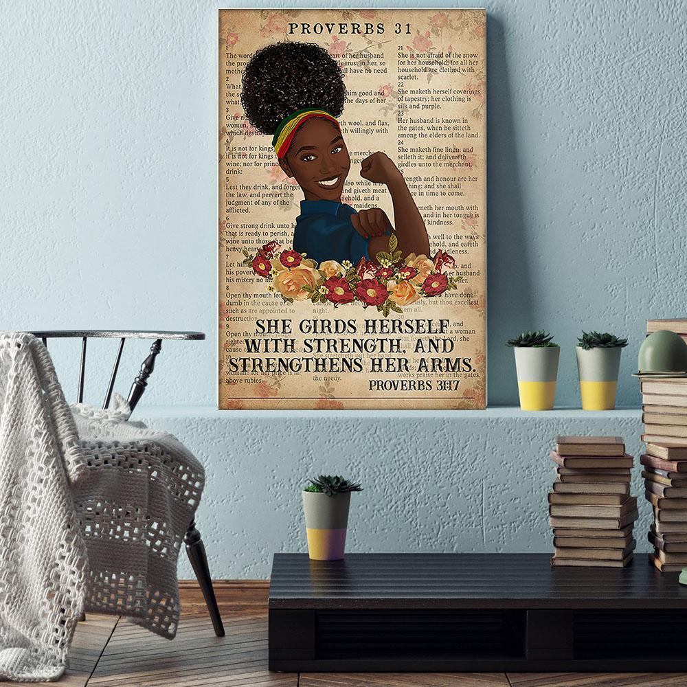 Black American Canvas Art Nice Afro Poster Art Print Praying Queen Black King Artistic Canvas Home Decoration