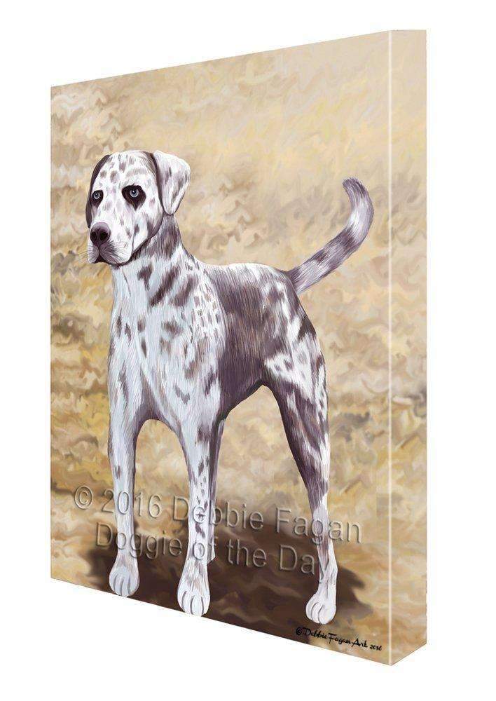 Catahoala Leopard Dog Painting Printed On Canvas Wall Art