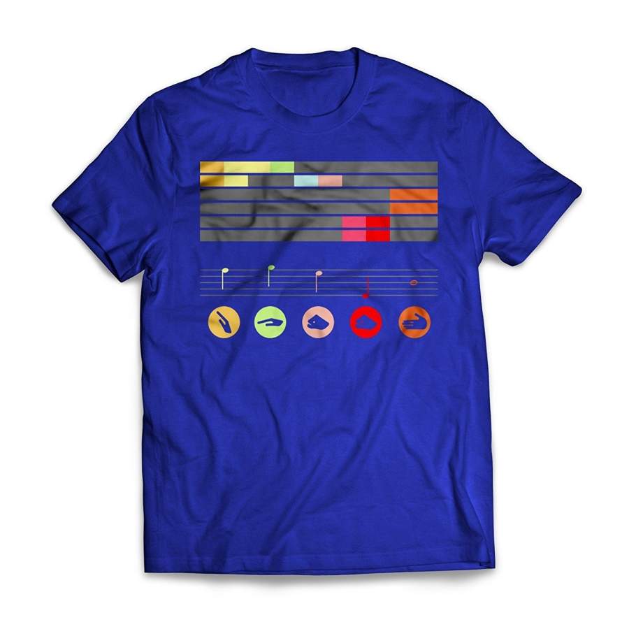 Tones And Symbols Close Encounters Sci-Fi Men’S Slim T-Shirt