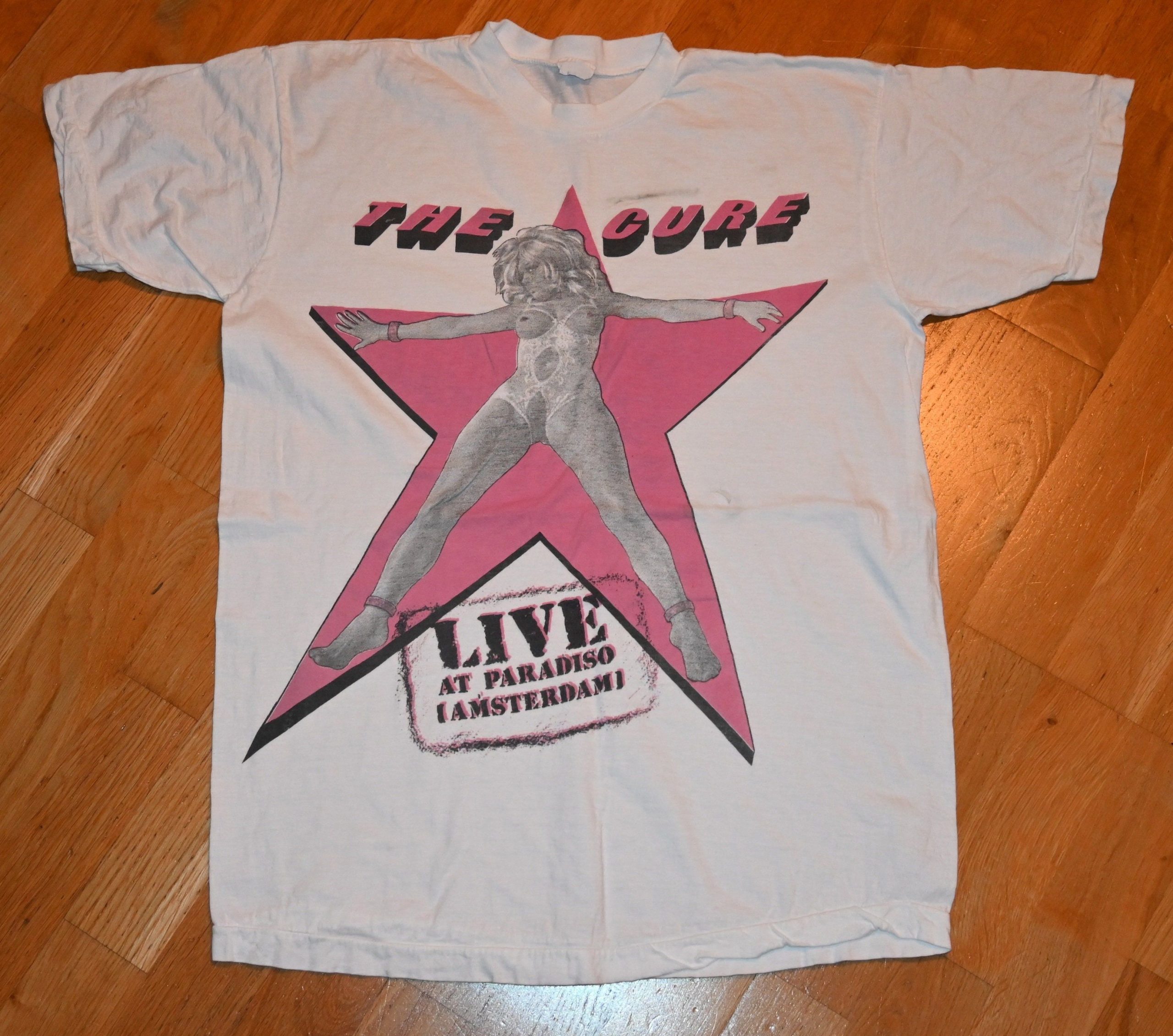 1980 s The Cure Vintage Live At Paradiso Amsterdam Concert Tour Tee Shirt Outfits