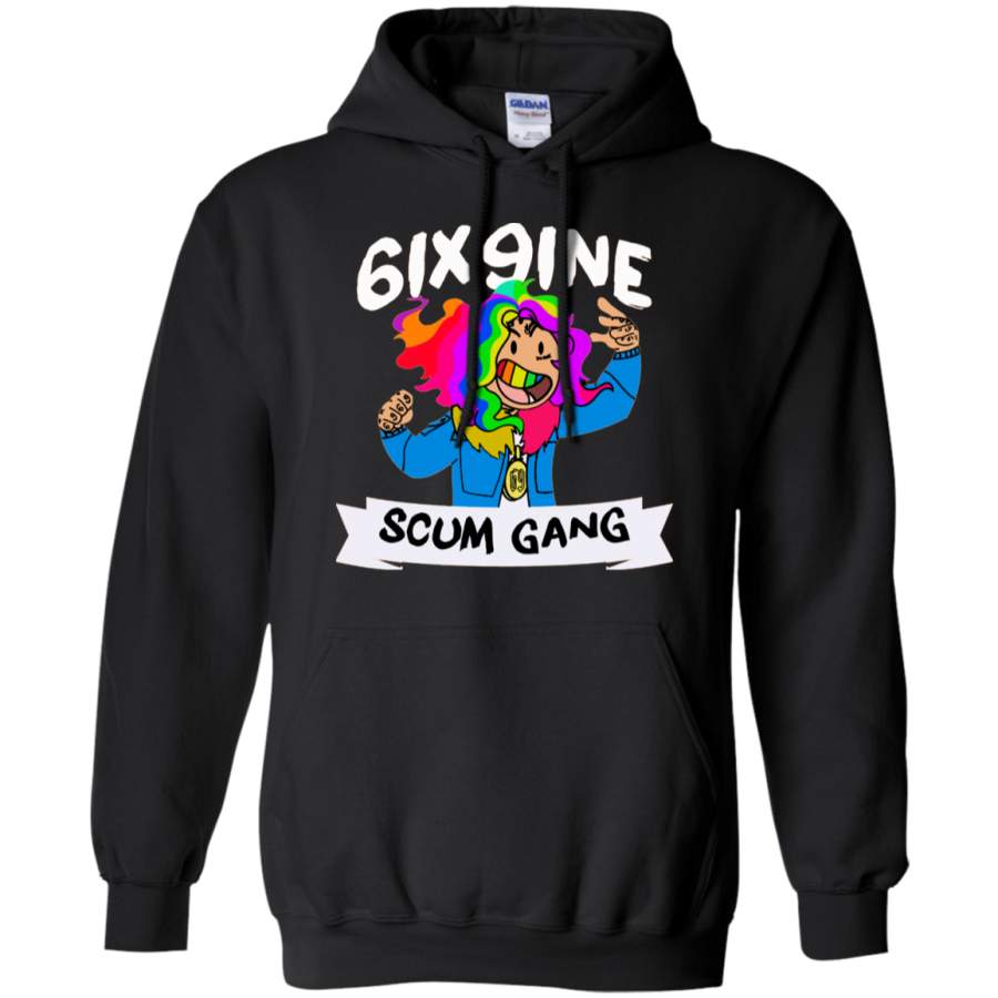 AGR tekashi 6ix9ine gummo scum gang Gildan Pullover Hoodie